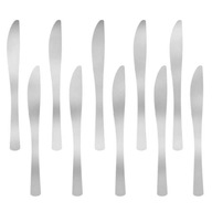 SILVER plastové jednorazové nože dlhé x10