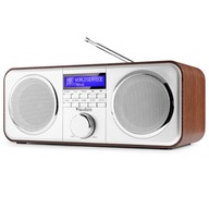 Digitálne stereo FM rádio DAB + strieborný budík Audizio