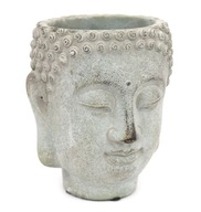 KVETINÁČ BUDDHA HEAD 20x19cm CEMENT