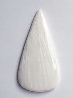 FUSIMA Scolecit biely kabošon ~5,7x2,8 cm č.1 FUSIMA Scolecit biely kabošon ~5,7x2,8 cm č.1