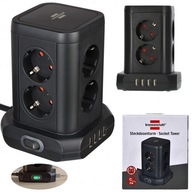 TOWER 8 ZÁSUVEK 4 USB ELEKTRICKÝ PREDLŽOVACÍ KÁBEL ROZDELOVAČ 2M S NABÍJAČKOU TOWER 8 ZÁSUVEK 4 USB ELEKTRICKÝ PREDLŽOVACÍ KÁBEL ROZDELOVAČ 2M S NABÍJAČKOU