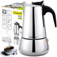 KÁVOVAR Espresso kávovar 300ml Oceľ INOX INDUKČNÝ PLYN MAESTRO KÁVOVAR Espresso kávovar 300ml Oceľ INOX INDUKČNÝ PLYN MAESTRO