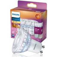 PHILIPS SET 3x GU10 LED žiarovka 3,8W = 50W 2700K 345lm 36° Stmievateľná PHILIPS SET 3x GU10 LED žiarovka 3,8W = 50W 2700K 345lm 36° Stmievateľná