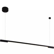 Organické horizontové závesné svietidlo 100cm čierne, stmievateľné