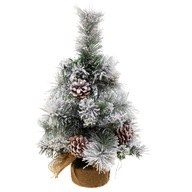 Umelý vianočný stromček so zasneženými konármi, 50 cm