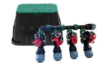 Rozdeľovač Hunter 4 solenoidové ventily PGV Studňa 32 Rozdeľovač Hunter 4 solenoidové ventily PGV Studňa 32