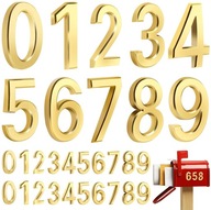 Samolepiace čísla od 0-9 30ks / balenie zlaté