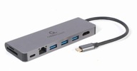 USB-C samec na adaptér Hub 3.0/HDMI/PD/RJ-45 USB-C samec na adaptér Hub 3.0/HDMI/PD/RJ-45