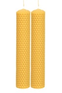 2x Sviečka z včelieho vosku 18/3 cm Natural 2x Sviečka z včelieho vosku 18/3 cm Natural