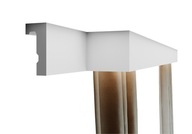 Záclonová tyč, LED kryt na záclonovú tyč 14cm