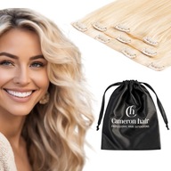 Bezšvové predlžovanie pre prirodzené vlasy Clip In 40 cm 3 pásky 24 slnečná blond Bezšvové predlžovanie pre prirodzené vlasy Clip In 40 cm 3 pásky 24 slnečná blond