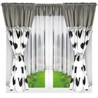 Sada závesov s farebnými závesmi 400x160 cm Sada závesov s farebnými závesmi 400x160 cm