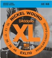 DADDARIO EXL110 GUITAROVÉ STRUNY 10-46 USA NOVINKA DADDARIO EXL110 GUITAROVÉ STRUNY 10-46 USA NOVINKA