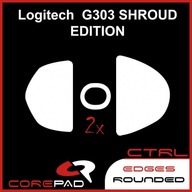 2 x CorePad Logitech G303 Shroud CTRL klzáky 2 x CorePad Logitech G303 Shroud CTRL klzáky