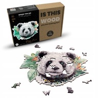 Veľké drevené puzzle Panda 140 dielikov L