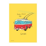 Plagát A4 Gdynia Trolejbus Škoda 9TR20 Plagát A4 Gdynia Trolejbus Škoda 9TR20