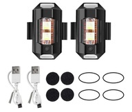 7 farieb blikač na motorku 2 kusy LED 7 farieb blikač na motorku 2 kusy LED