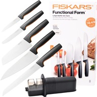 FISKARS SÚPRAVA 5 KUCHYNSKÝCH NOŽOV + OSTREŠIE