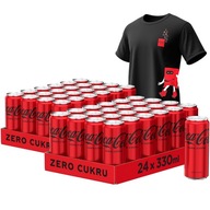 Sýtený nápoj Coca-Cola Zero dóza na cukor 48x 330ml + ZADARMO Sýtený nápoj Coca-Cola Zero dóza na cukor 48x 330ml + ZADARMO