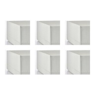 6 ks STUK Krabička s priehradkami - biela 20x51x18 cm 6 ks STUK Krabička s priehradkami - biela 20x51x18 cm