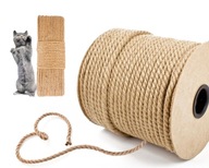 Jutové lano, ozdobné škrabadlo pre mačky, dĺžka 10 mm