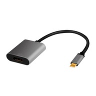 Adaptér USB-C na DP/F, 4K / 60 Hz, hliník 0,15 m