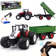 Diaľkovo ovládaný TRAKTOR TRAKTOR S PRÍVESOM RC hračka s diaľkovým ovládaním Diaľkovo ovládaný TRAKTOR TRAKTOR S PRÍVESOM RC hračka s diaľkovým ovládaním