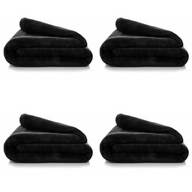4x uterák 70x140 Euro Col. Amy 09 - 380 g/m2 Čierna