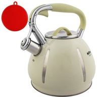 Rýchlovarná kanvica s píšťalkou, 3 litre, indukcia, oceľový plyn Rýchlovarná kanvica s píšťalkou, 3 litre, indukcia, oceľový plyn