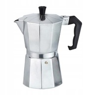 ČIERNY HLINÍKOVÝ KÁVOVAR LOFT 300 ML 6F KÁVA ČIERNY HLINÍKOVÝ KÁVOVAR LOFT 300 ML 6F KÁVA