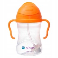 B.BOX Fľaša na vodu so slamkou, pohár 240 ml oranžová