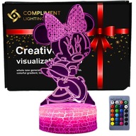3D LED USB nočná lampa pre darček myšku Minnie 3D LED USB nočná lampa pre darček myšku Minnie