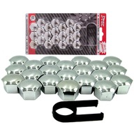 KRYTY ZÁSUVKOV Skrutiek kolies, chrómové čapy, 17MM KRYTY ZÁSUVKOV Skrutiek kolies, chrómové čapy, 17MM