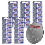 CR2032 3V Maxell gombíková lítiová batéria 25 ks Diaľkové ovládanie hodín Original x25 CR2032 3V Maxell gombíková lítiová batéria 25 ks Diaľkové ovládanie hodín Original x25