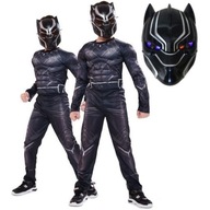 OUTFIT JEDNORÁZOVÝ KOSTÝM ČIERNEHO PANTERA SVIETIACA MASKA NA KARNEVAL 104 110 OUTFIT JEDNORÁZOVÝ KOSTÝM ČIERNEHO PANTERA SVIETIACA MASKA NA KARNEVAL 104 110