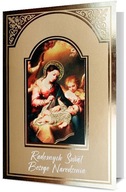 Náboženská vianočná pohľadnica krásne pozlátená H1666