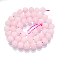 Prírodné korálky ruženínu, mrazivé, okrúhle, 8,5 mm, 44ks/37cm/prameň Prírodné korálky ruženínu, mrazivé, okrúhle, 8,5 mm, 44ks/37cm/prameň