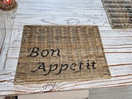 Rustikálne ratanové prestieranie Hampton s nápisom Bon Appetit Rustikálne ratanové prestieranie Hampton s nápisom Bon Appetit