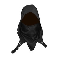Čierna kapucňa nastaviteľná kapucňa Punk Rogue kapucňa k Čierna kapucňa nastaviteľná kapucňa Punk Rogue kapucňa k