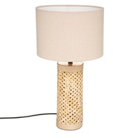 STOLNÁ LAMPA s bambusovým prelamovaným podstavcom, 47 cm STOLNÁ LAMPA s bambusovým prelamovaným podstavcom, 47 cm