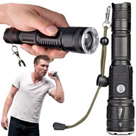 LED baterka VÝKONNÁ NABÍJAČNÁ CREE TACTICAL lampa ZOOM SILNÁ vojenská LED baterka VÝKONNÁ NABÍJAČNÁ CREE TACTICAL lampa ZOOM SILNÁ vojenská