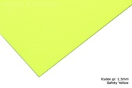 Kydex Safety Yellow - hrúbka 200x300 mm. 1,5 mm Kydex Safety Yellow - hrúbka 200x300 mm. 1,5 mm