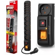 Predlžovací kábel Acar power strip 3m 10 zásuviek Predlžovací kábel Acar power strip 3m 10 zásuviek