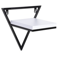 Čiernobiely nástenný stojan na kvety LOFT, 28 cm Čiernobiely nástenný stojan na kvety LOFT, 28 cm
