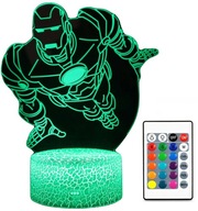 3D LED LAMPA IRON MAN TONY STARK COLOR + USB DIAĽKOVÉ OVLÁDANIE 3D LED LAMPA IRON MAN TONY STARK COLOR + USB DIAĽKOVÉ OVLÁDANIE