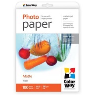 Matný fotografický papier ColorWay, 100 listov, 10x15, 190