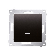 Simon 54 Krížový vypínač s LED podsvietením, matná čierna DW7L.01/X/49 Simon 54 Krížový vypínač s LED podsvietením, matná čierna DW7L.01/X/49