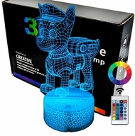 Nočná LED lampa Paw Patrol Chase 3D LAMP Nočná LED lampa Paw Patrol Chase 3D LAMP