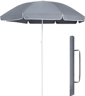 Šedý dáždnik 160 cm, skladací obchodný dáždnik