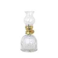 OLEJOVÁ LAMPA, TRANSPARENTNÉ sklo, výška 18cm OLEJOVÁ LAMPA, TRANSPARENTNÉ sklo, výška 18cm